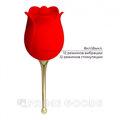 Клиторальный стимулятор с вибрацией Rose lover от sex shop primegoods фото 5