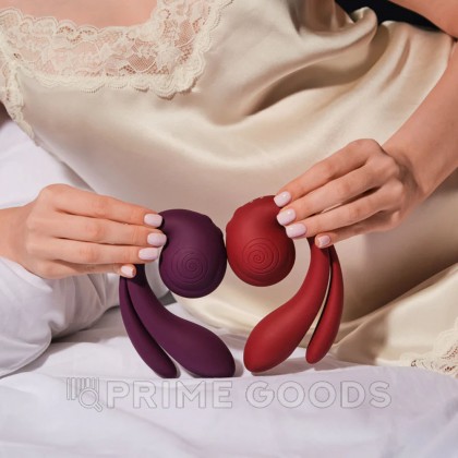 Вибратор с тройной стимуляцией SVibe Snail GIZI Pro виноградный (фиолетовый) от sex shop primegoods фото 7