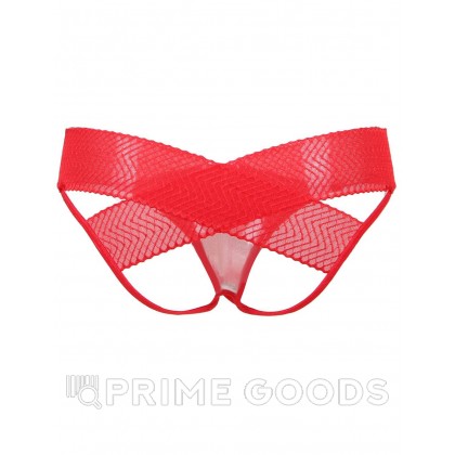 Трусики с доступом Ladies красные (XS-S) от sex shop primegoods фото 5