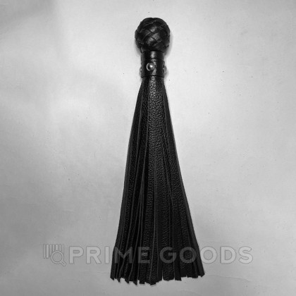 Плеть генитальная из натуральной кожи чёрная от sex shop primegoods