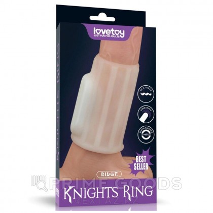 Насадка на пенис с вибрацией Ridge Knights Ring (10*3,7) от sex shop primegoods фото 7