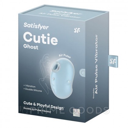 Стимулятор клитора Satisfyer Cutie Ghost голубой от sex shop primegoods фото 5