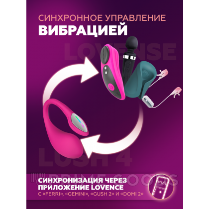Виброяйцо для точки G с управлением через приложение Lush 4 от Lovense от sex shop primegoods фото 9