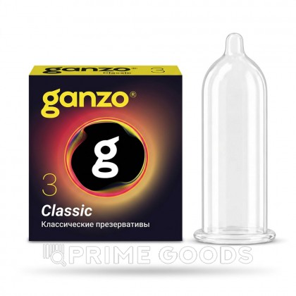 Презервативы классические Ganzo Classic Black Edition 3 шт. от sex shop primegoods