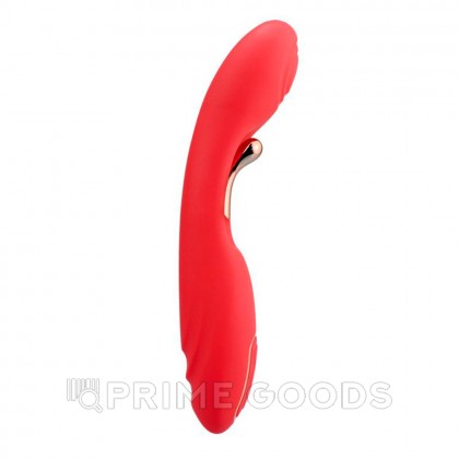 Вибратор сгибаемый с двойной стимуляцией, красный от sex shop primegoods фото 3