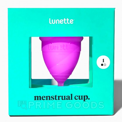 Менструальная чаша Lunette размер 1, фиолетовая от sex shop primegoods фото 4