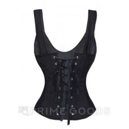 Чёрный корсет с лямками, размер XL от sex shop primegoods фото 2