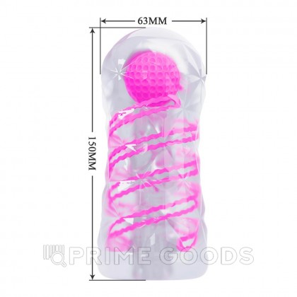 Мастурбатор от Pretty love с внутренним стимулятором в розовом цвете от sex shop primegoods фото 3
