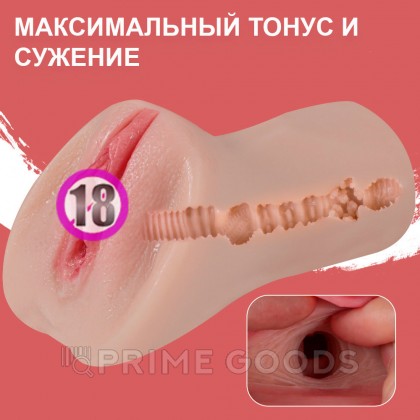 Реалистичный мастурбатор в виде вагины и половых губ Miriam от sex shop primegoods фото 8