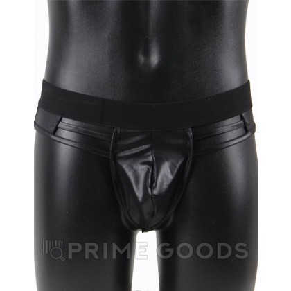 Стринги мужские черные с ремешками (размер S) от sex shop primegoods фото 3