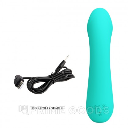 Вибратор Cetus Super Soft (15 см) бирюзовый от sex shop primegoods фото 12
