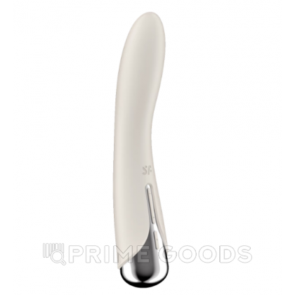 Вибратор с функцией вращения Satisfyer Spinning Vibe 1 бежевый от sex shop primegoods фото 2