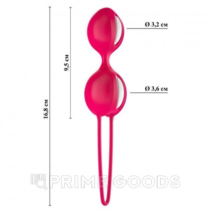 Вагинальные шарики Fun factory SMARTBALLS DUO, красно-белые от sex shop primegoods фото 5