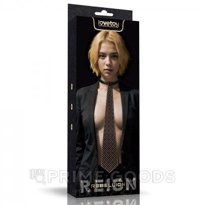 Ошейник Rebellion Reign в виде галстука от sex shop primegoods фото 3
