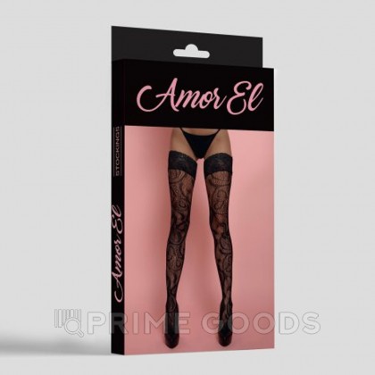 Ажурные чулки El Bohre от Amor El, S/L от sex shop primegoods фото 3