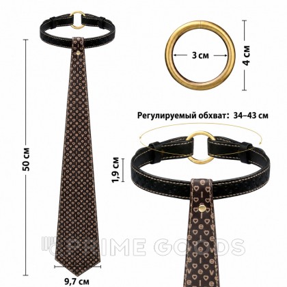 Ошейник Rebellion Reign в виде галстука от sex shop primegoods фото 2