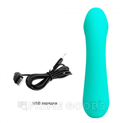 Вибратор Cetus Super Soft (15 см) бирюзовый от sex shop primegoods фото 11