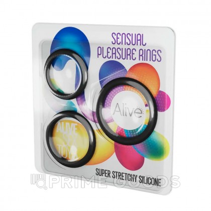 Набор эрекционных колец Alive Sensual Pleasure от sex shop primegoods фото 4