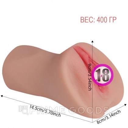 Реалистичный мастурбатор в виде вагины и половых губ Miriam от sex shop primegoods фото 4