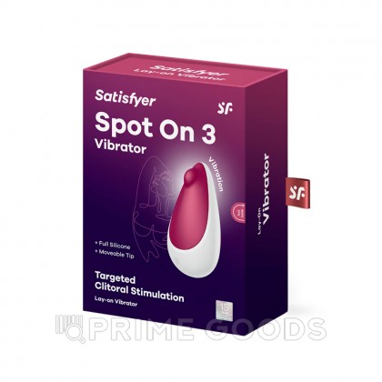Стимулятор клитора Satisfyer Spot on 3, красный - primegoods.kz фото 4 Стимулятор клитора Satisfyer Spot on 3, красный от sex shop primegoods фото 4