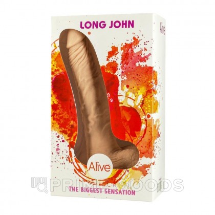 Реалистичный фаллоимитатор Long John от Alive (21,8×4 см) от sex shop primegoods фото 2