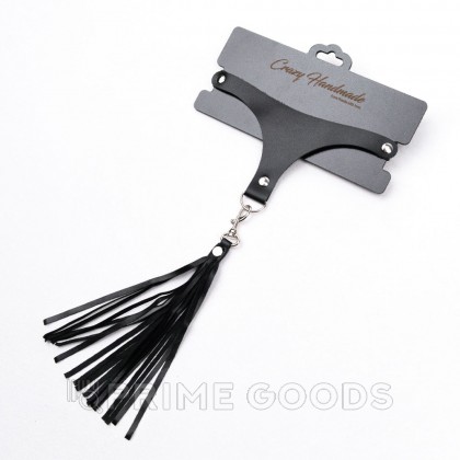 Чокер с кисточкой из кожи Crazy Handmade от sex shop primegoods