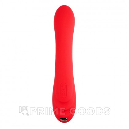 Вибратор сгибаемый с двойной стимуляцией, красный от sex shop primegoods фото 4