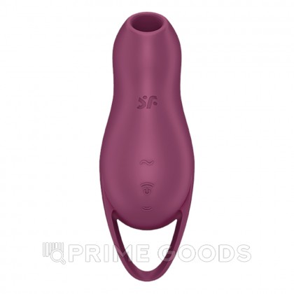 Клиторальный стимулятор с вибрацией Pocket Pro 1 от Satisfyer бордовый от sex shop primegoods фото 6