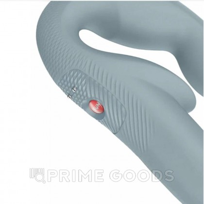 Безремневой страпон с вибрацией Share Vibe Pro от Fun Factory (серый) от sex shop primegoods фото 2