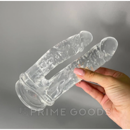 Двойной фаллоимитатор Imperium прозрачный от Alive от sex shop primegoods фото 3