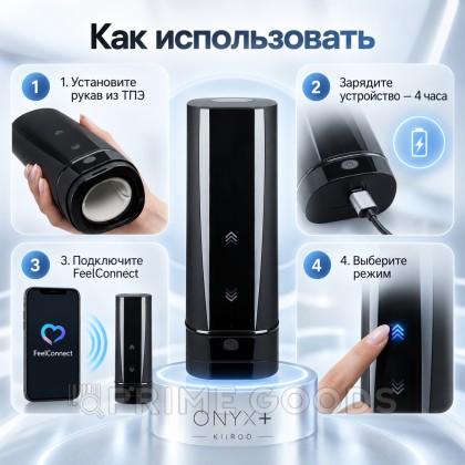 Интерактивный смарт-мастурбатор KIIROO Onyx+  от sex shop primegoods фото 15