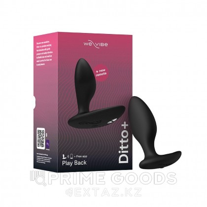 Анальная пробка для ношения We-Vibe Ditto+ черная от sex shop primegoods фото 2