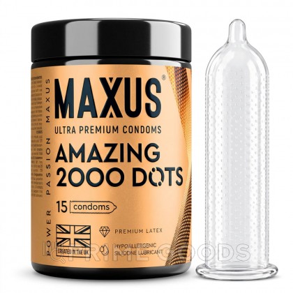 Презервативы MAXUS Amazing, точечные, 15 шт от sex shop primegoods