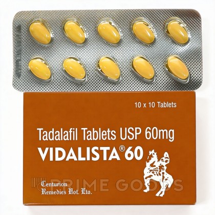 Препарат для усиления потенции и продления полового акта Vidalista 60 mg (10 шт.) от sex shop primegoods фото 2