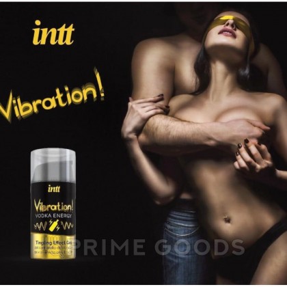 Возбуждающий гель с эффектом вибрации Vibration! Vodka energy (15 мл.) от INTT от sex shop primegoods фото 2