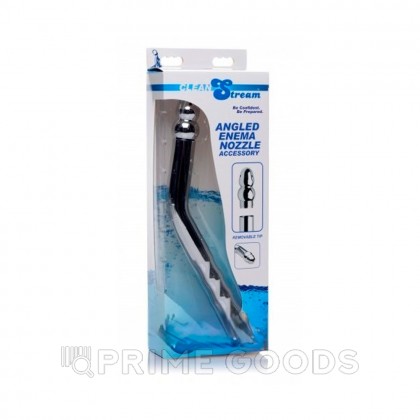 Сопло для анального душа Angled Enema Nozzle, серебристый от sex shop primegoods фото 4