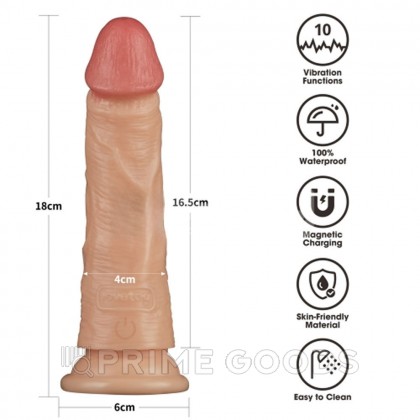Вибратор реалистик Lovetoy Power Basics (16,5*4 см) от sex shop primegoods фото 2