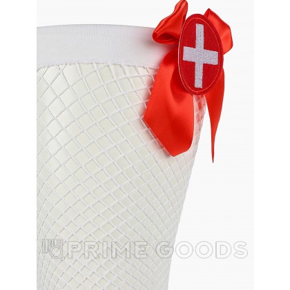 Чулки медсестры в сетку с бантиками (Sense) (S/M) от sex shop primegoods фото 2