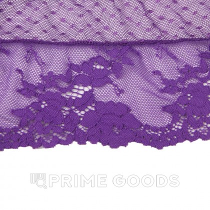Трусики на высокой посадке Lace Strappy лиловые (размер XS-S) от sex shop primegoods фото 9