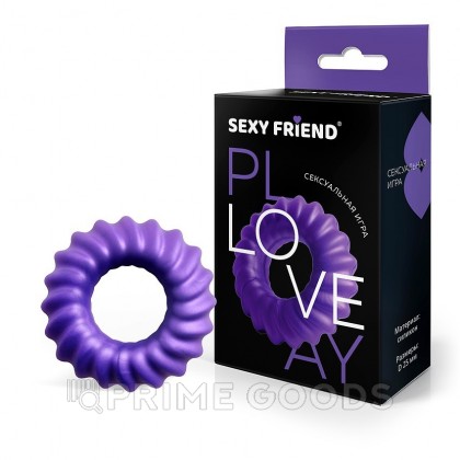 Эрекционное кольцо Love play от Sexy friend (25 мм.) фиолетовое от sex shop primegoods