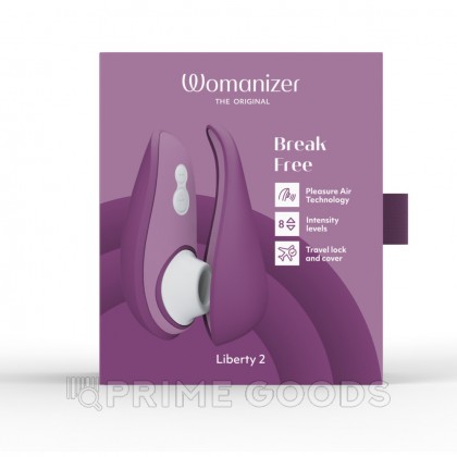 Бесконтактный клиторальный стимулятор Womanizer Liberty 2 фиолетовый от sex shop primegoods фото 7