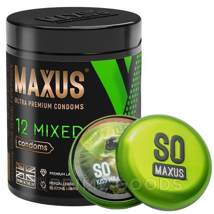 Презервативы гладкие, тонкие и с текстурой MAXUS Mixed X-Edition, микс 3 видов, 12 шт. от sex shop primegoods фото 2