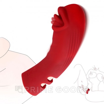 Силиконовый вибратор на палец с дополнительной стимуляцией от sex shop primegoods фото 17