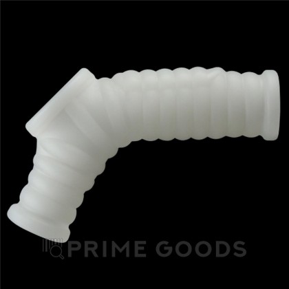 Насадка на пенис с вибрацией с рукавом для мошонки Wave Knights Ring (14,4*2,8) от sex shop primegoods фото 4