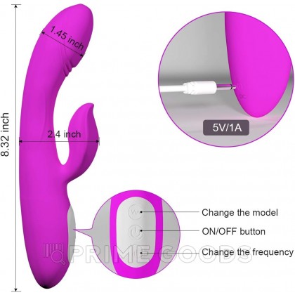 Вибратор розовый на зарядке от sex shop primegoods фото 2