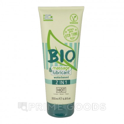 Интимный массажный гель 2 в 1 HOT BIO на водной основе, 200 мл от sex shop primegoods
