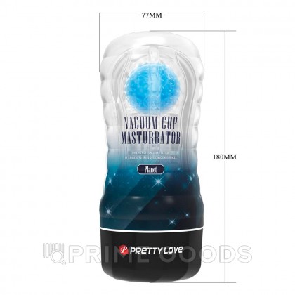 Мужской мастурбатор Planet  с внутренним стимулятором, синий от sex shop primegoods фото 7