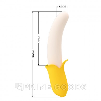 Вибратор с фрикцией Banana Geek, 19,5 см от sex shop primegoods фото 3