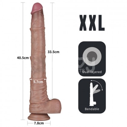 Фаллоимитатор Lovetoy King Sized (33,5*5,7) с двойным покрытием, телесный от sex shop primegoods фото 3