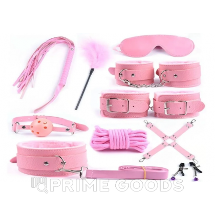 БДСМ набор 10 предметов, розовый от sex shop primegoods фото 4